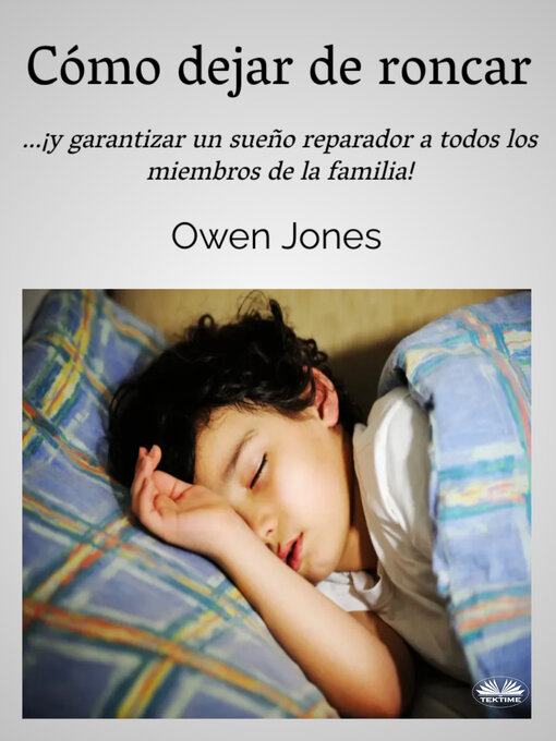 Cover image for Cómo Dejar De Roncar